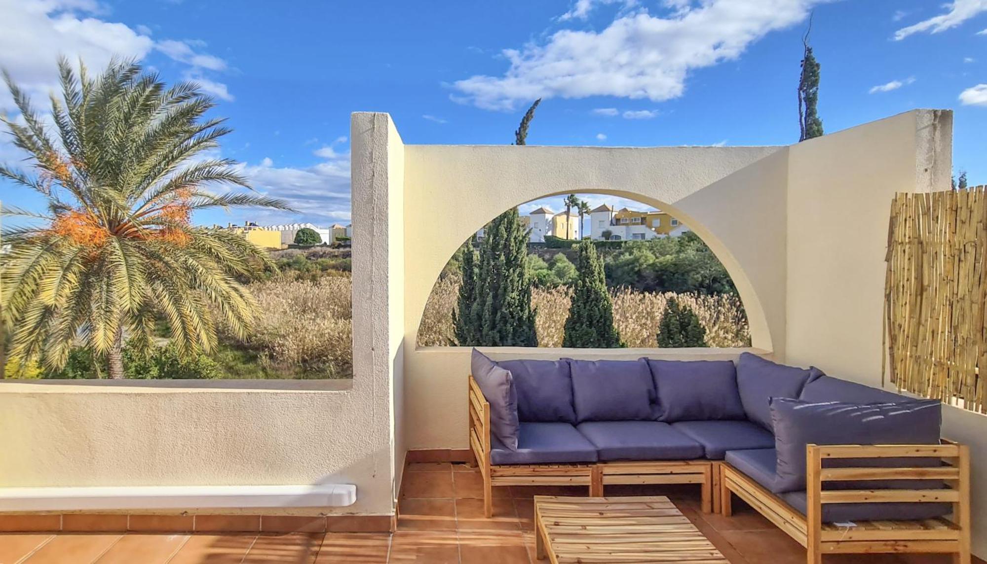 Garden Vistas. Hermoso Duplex Con Patio, Solarium Y Piscina. Vera Eksteriør billede