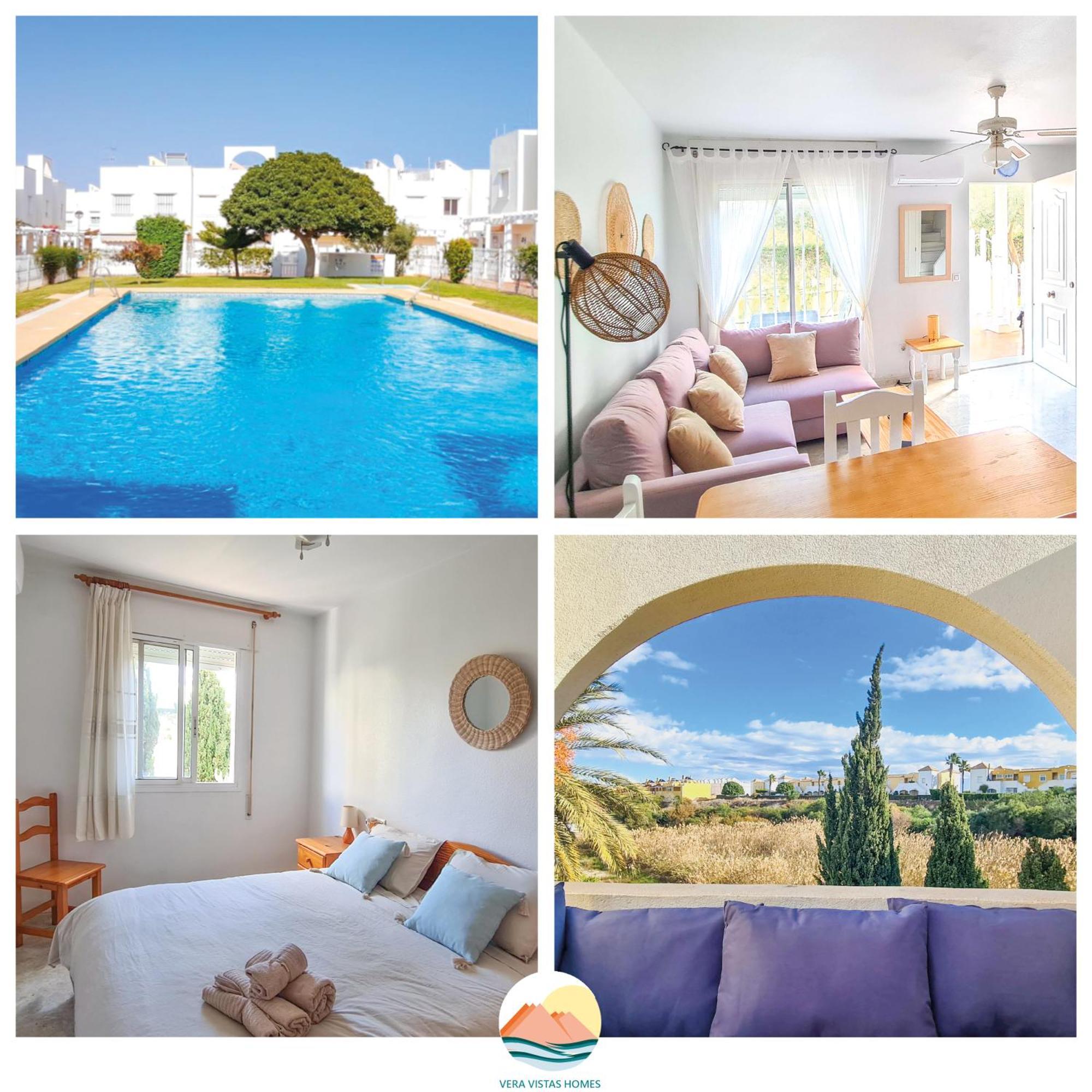 Garden Vistas. Hermoso Duplex Con Patio, Solarium Y Piscina. Vera Eksteriør billede